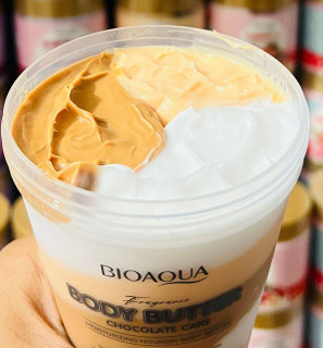 کره بدن مرطوب کننده و مغذی کیک شکلاتی از برند BIOAQUA
